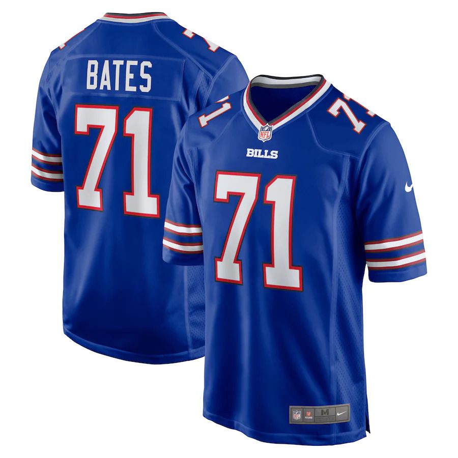 Men Buffalo Bills 71 Ryan Bates Nike Royal Game NFL Jersey